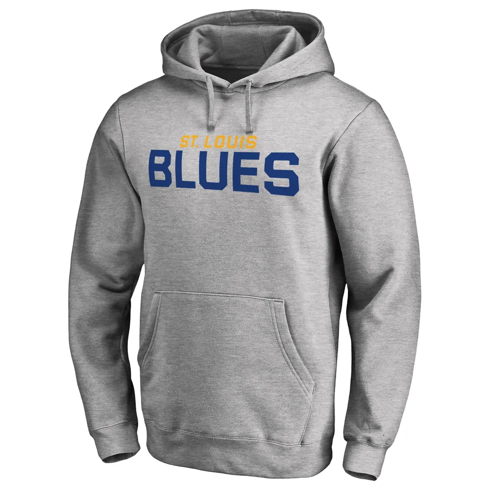 Women's Fanatics Branded Heather Navy St. Louis Blues Authentic Pro Pullover Hoodie