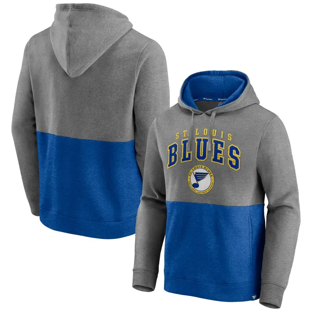 Grundlæggende teori Stationær Pålidelig Lids St. Louis Blues Fanatics Branded Block Party Classic Arch Signature  Pullover Hoodie - Heathered Gray/Blue | Green Tree Mall