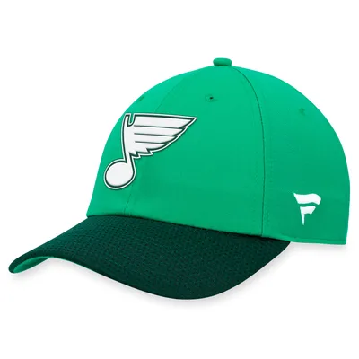 St. Louis Blues Fanatics Branded St. Patrick's Day Adjustable Hat - Kelly Green