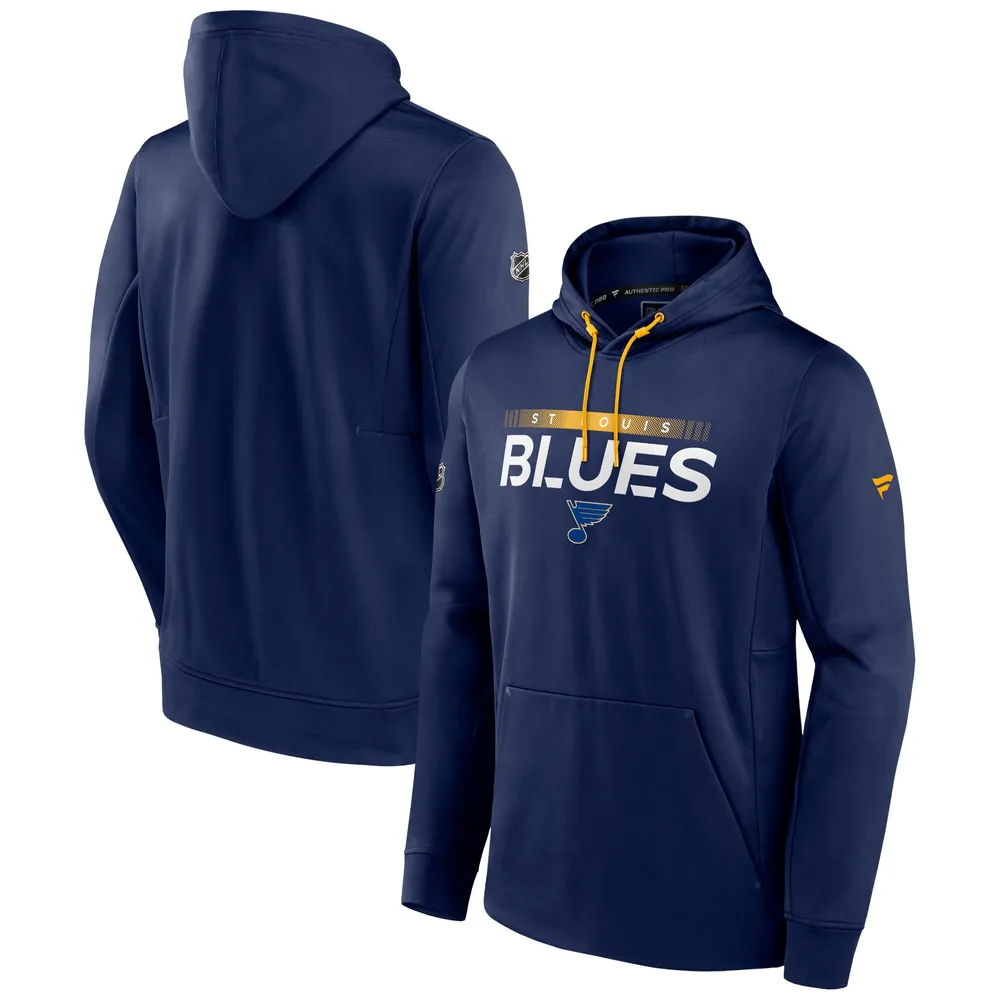 Men's St. Louis Blues adidas Navy Full-Zip Hoodie