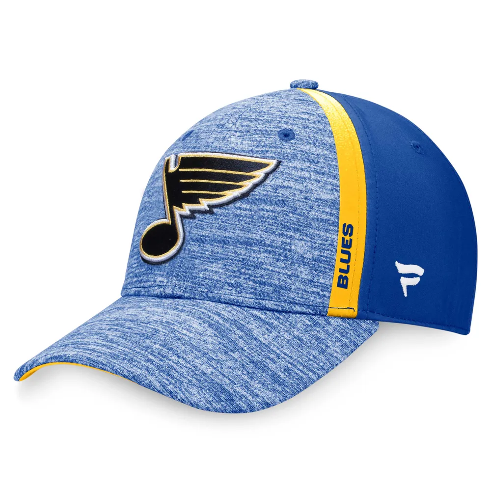 St. Louis Blues Fanatics Branded Authentic Pro Rink Camo Flex Hat - Blue /Gold