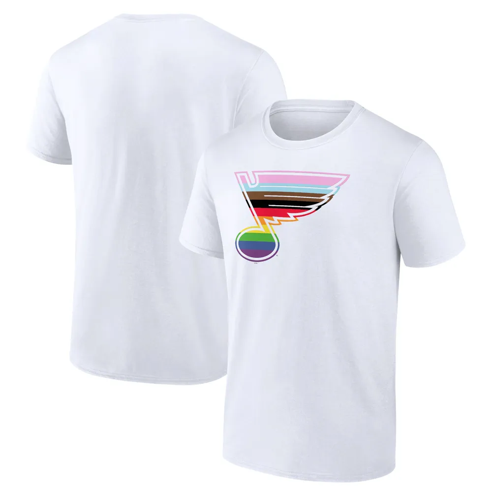 Men's Fanatics Branded Black St. Louis Blues Team Pride Logo Long Sleeve T- Shirt