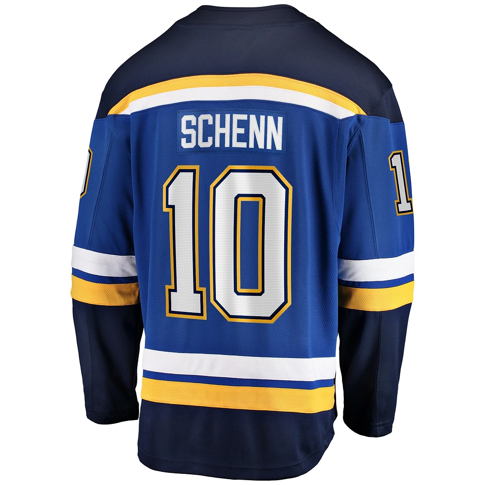 Men's Fanatics Brayden Schenn Blue St. Louis Blues Home Breakaway Jersey