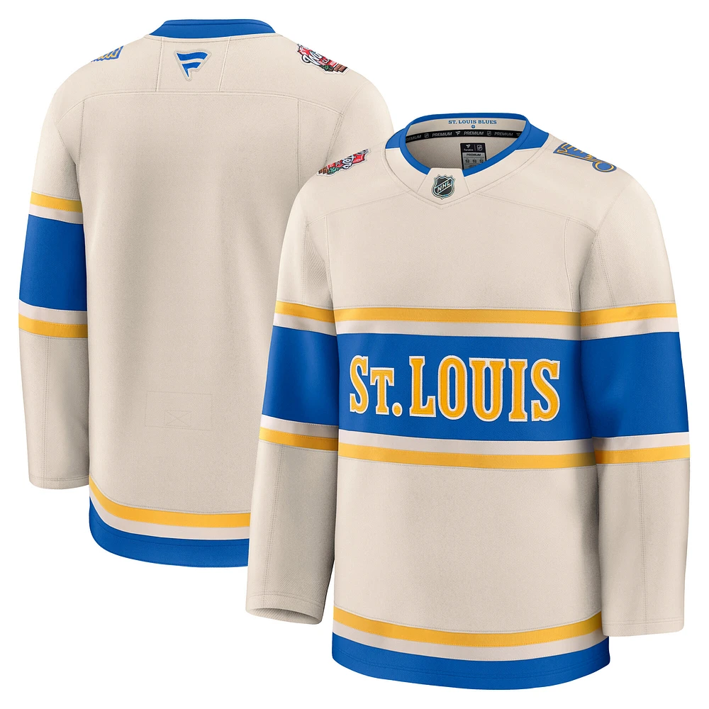 Maillot de qualité supérieure pour homme Fanatics Cream St. Louis Blues 2025 NHL Winter Classic