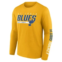 Men's Fanatics Gold/Blue St. Louis Blues Bottle Rocket T-Shirt Combo Pack