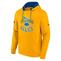 Men's Fanatics Gold St. Louis Blues Special Edition 2.0 Team Logo Pullover Hoodie