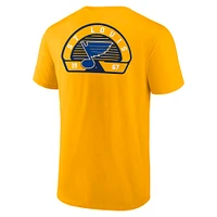 T-shirt Fanatics Gold Valor pour homme des Blues de Saint-Louis