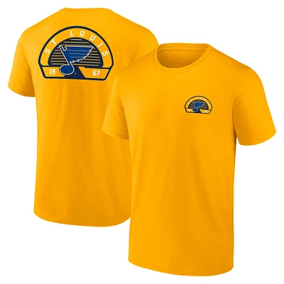 T-shirt Fanatics Gold Valor pour homme des Blues de Saint-Louis