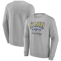 Sweat-shirt en polaire gris St. Louis Blues Nimbus Fanatics pour homme