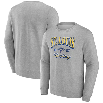 Sweat-shirt en polaire gris St. Louis Blues Nimbus Fanatics pour homme
