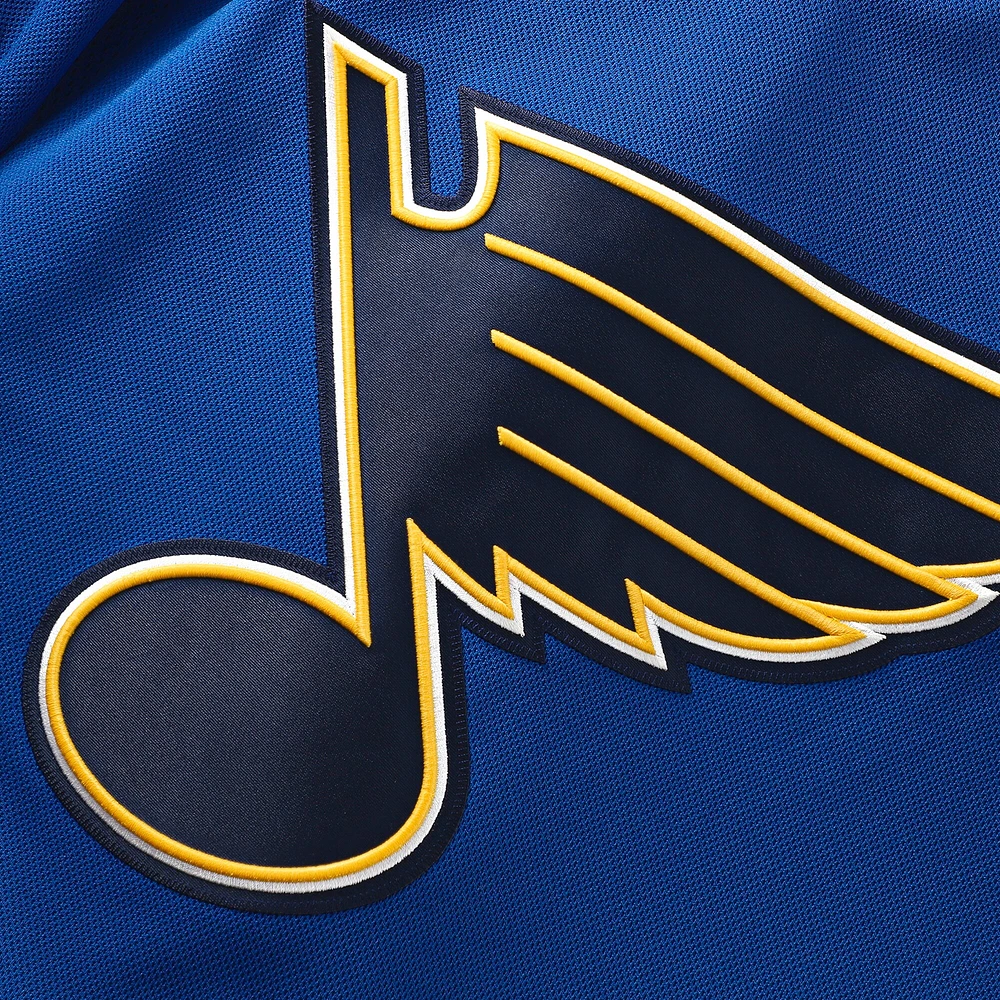 Maillot Jordan Binnington bleu de qualité supérieure pour homme des St. Louis Blues à domicile Fanatics