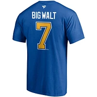 T-shirt pour homme Fanatics Branded Keith Tkachuk Blue St. Louis Blues Authentic Stack Retired Player Nickname & Number