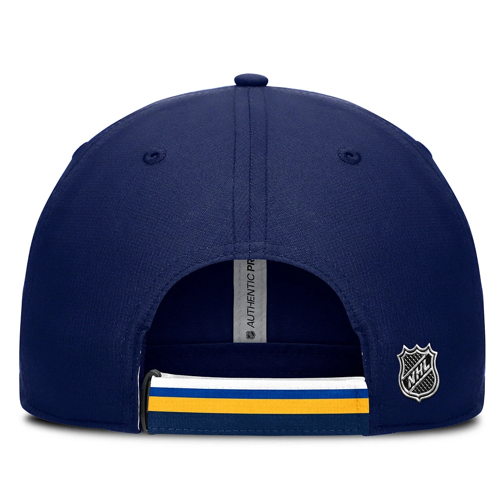 Men's Fanatics Navy/Gold St. Louis Blues Authentic Pro Ripstop Adjustable Hat