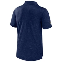 Men's Fanatics  Navy St. Louis Blues Authentic Pro Jacquard Polo
