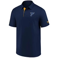 Men's Fanatics Navy St. Louis Blues Authentic Pro Locker Room Polo