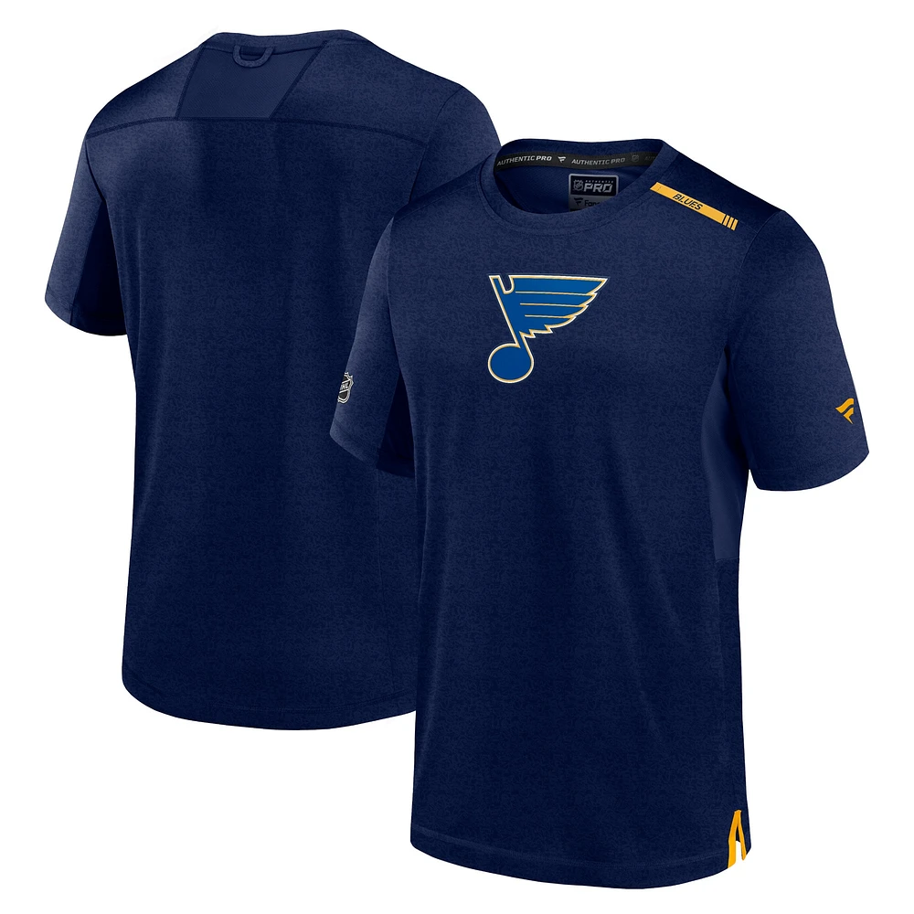 T-shirt Fanatics Navy St. Louis Blues Authentic Pro Performance pour hommes