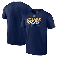 T-shirt Fanatics Navy St. Louis Blues Authentic Pro Primary pour hommes