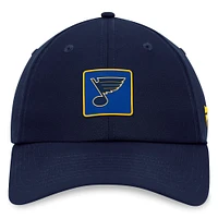 Men's Fanatics  Navy St. Louis Blues Authentic Pro Rink Adjustable Hat