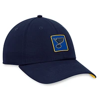 Men's Fanatics  Navy St. Louis Blues Authentic Pro Rink Adjustable Hat