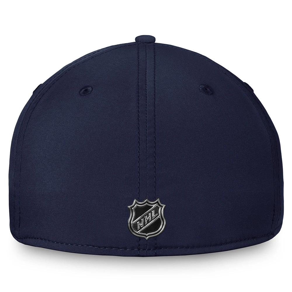 Casquette Fanatics Authentic Pro Rink Flex bleu marine pour homme des Blues de St. Louis