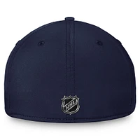 Casquette Fanatics Authentic Pro Rink Flex bleu marine pour homme des Blues de St. Louis