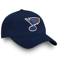 Casquette réglable Fanatics Navy St. Louis Blues Core pour hommes