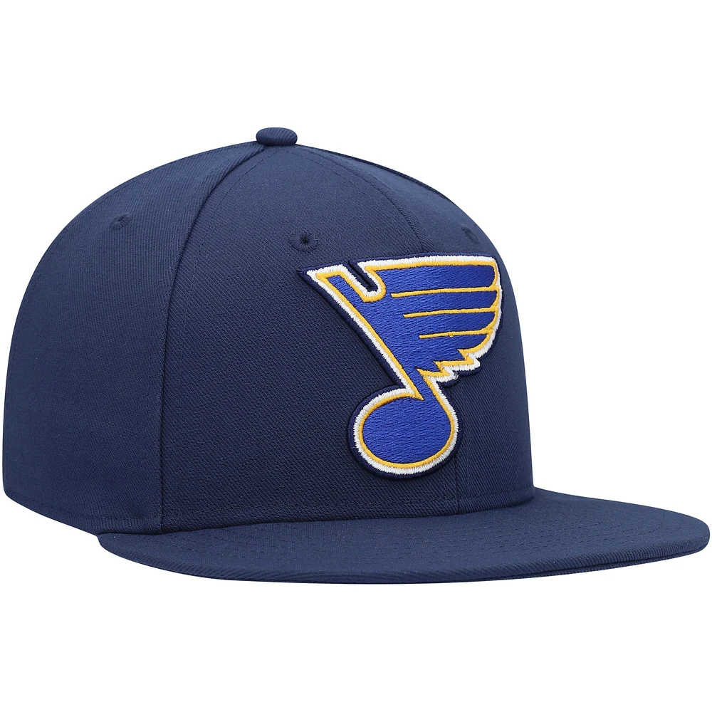 Men's Fanatics Navy St. Louis Blues Core Primary Logo Fitted Hat