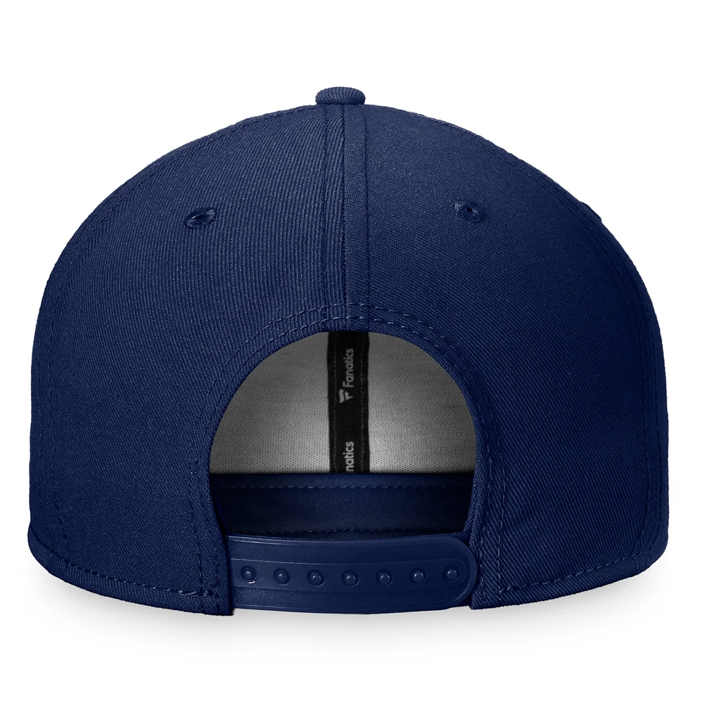 Casquette Snapback avec logo principal Fanatics pour homme, bleu marine, des Blues de St. Louis