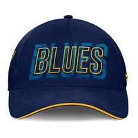 Casquette Fanatics pour homme bleu marine St. Louis Blues Fundamental Flex