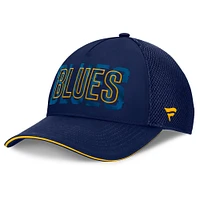 Casquette Fanatics pour homme bleu marine St. Louis Blues Fundamental Flex