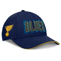 Casquette Fanatics pour homme bleu marine St. Louis Blues Fundamental Flex