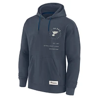 Men's Fanatics Navy St. Louis Blues Future Ground Info Pullover Hoodie