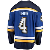 Men's Fanatics Nick Leddy Blue St. Louis Blues Home Breakaway Player Jersey