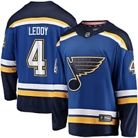 Men's Fanatics Nick Leddy Blue St. Louis Blues Home Breakaway Player Jersey