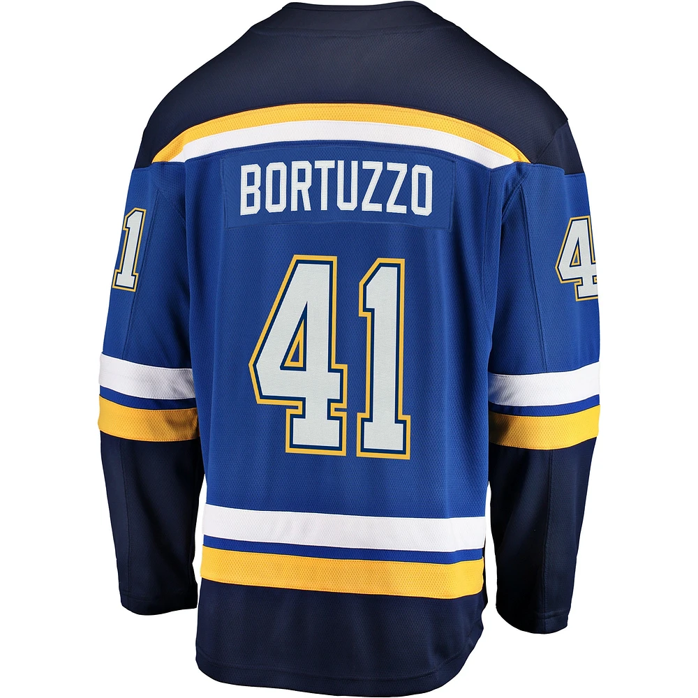 Men's Fanatics Robert Bortuzzo Blue St. Louis Blues Breakaway Player Jersey