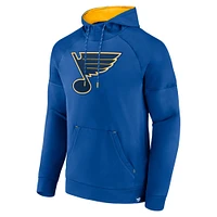 Sweat à capuche raglan emblématique pour homme Fanatics Royal St. Louis Blues