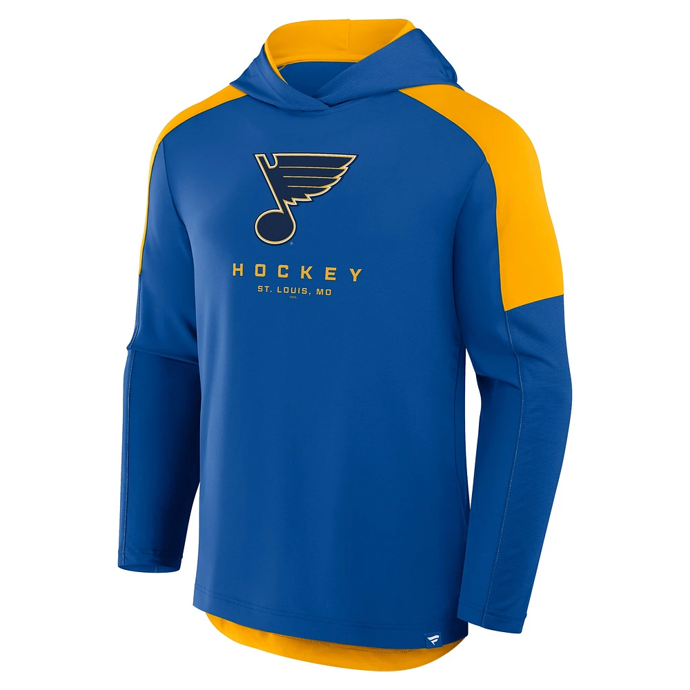 Sweat à capuche de transition Fanatics Royal St. Louis Blues Meta Game pour homme
