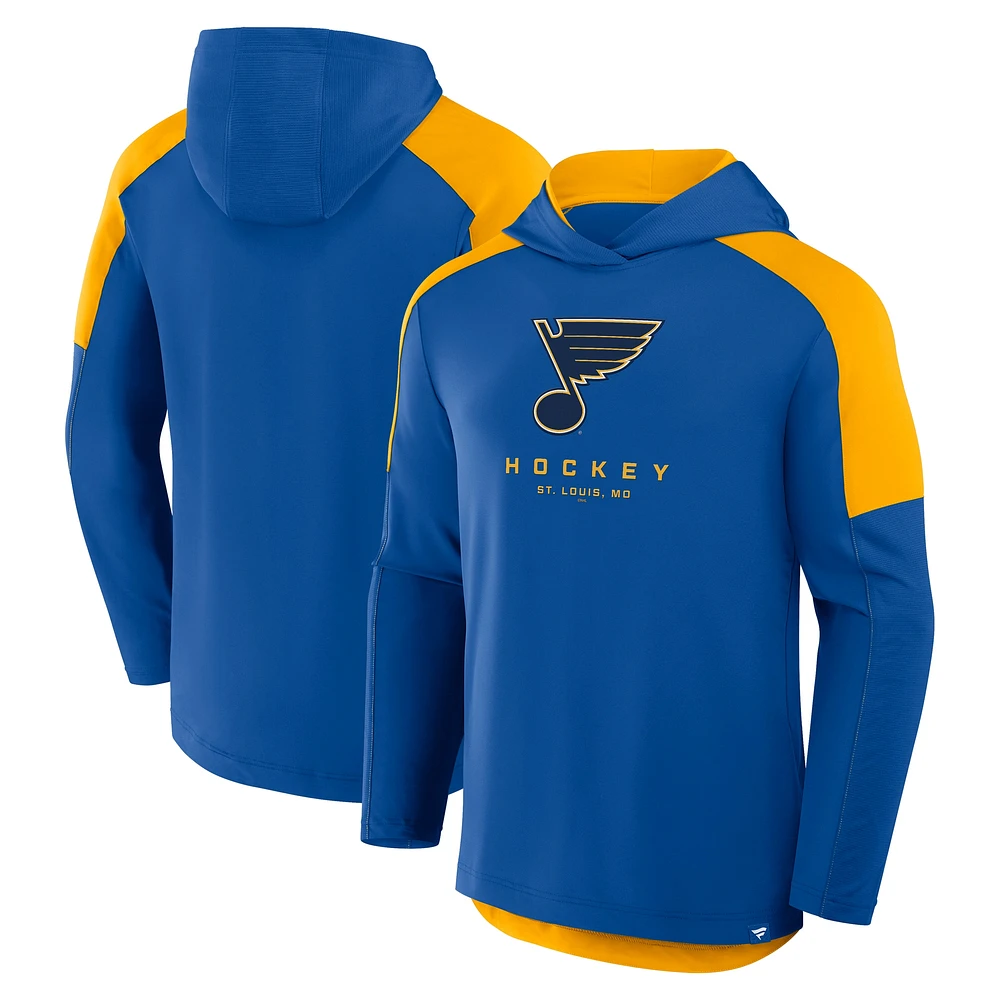 Sweat à capuche de transition Fanatics Royal St. Louis Blues Meta Game pour homme