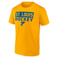 Pack combiné de t-shirts Fanatics St. Louis Blues Serve pour hommes