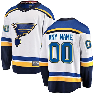 Hommes fanatiques de marque White St.Louis Blues Breakaway - Maillot personnalisé