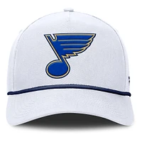 Men's Fanatics White St. Louis Blues Rope A-Frame Adjustable Hat