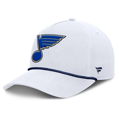 Men's Fanatics White St. Louis Blues Rope A-Frame Adjustable Hat