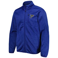 Veste de transition entièrement zippée G-III Sports by Carl Banks pour hommes, bleue, St. Louis Blues Closer