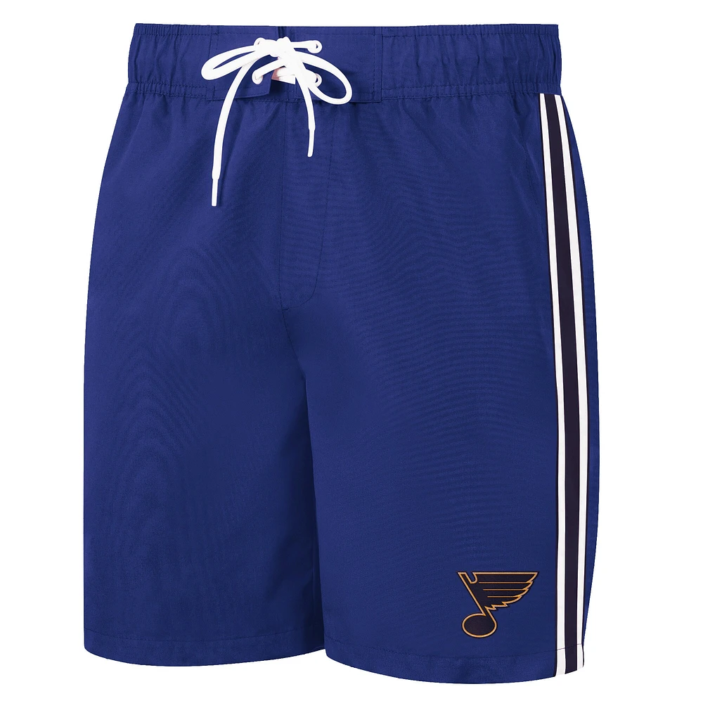 Short de bain G-III Sports by Carl Banks pour hommes, bleu, St. Louis Blues Sand Beach