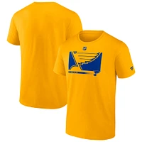 Men's Gold St. Louis Blues Authentic Pro Core Collection Secondary T-Shirt