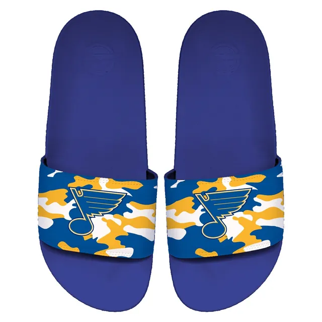 St. Louis Blues ISlide Youth Stripe Logo Slide Sandals - Royal