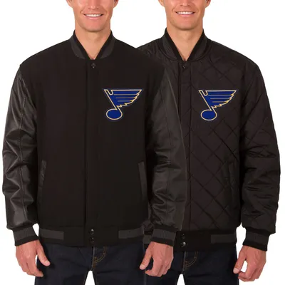 St. Louis Blues JH Design Two Hit Wool & Leather Reversible Jacket
