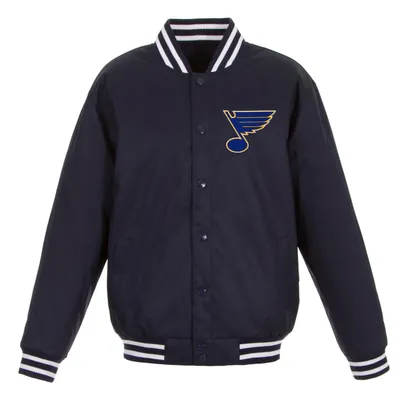 St. Louis Blues JH Design Front Hit Poly Twill Jacket