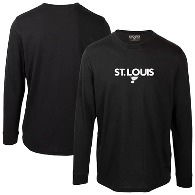 Men's Levelwear  Black St. Louis Blues Oscar City Capsule Long Sleeve T-Shirt