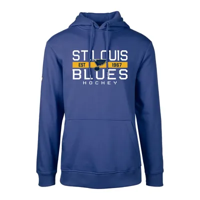 St. Louis Blues Levelwear Podium Dugout Fleece Pullover Hoodie - Royal